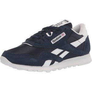 Men's White Blue Classic Nylon Rubber sole Sneaker